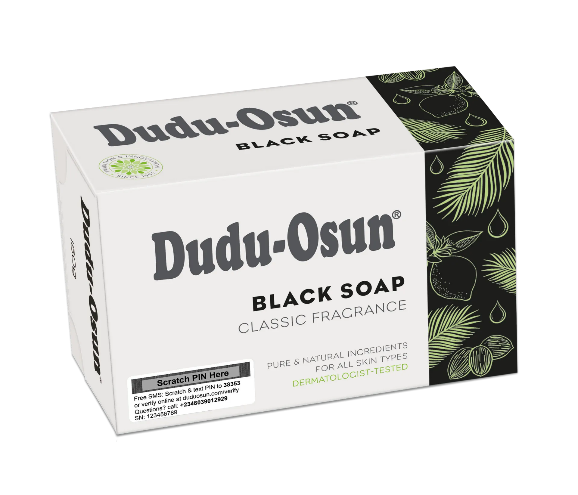 Picture of Dudu Osun Tropical pure natural African black soap 150g Pack of 3
