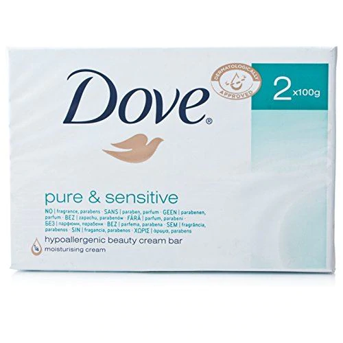 Dove Pure And  Sensitive Soap Bar ( 1 x 100g )